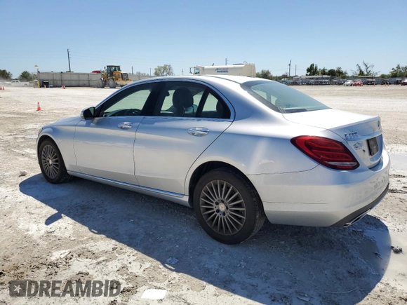 2015 Mercedes-Benz C-Class C 300 Luxury with VIN 55SWF4KB5FU019618, listed as a Copart auction lot 48504765 with 124,260 mi miles and Salvage Title. Bid and sale history available at carsss.com. Image 2.
