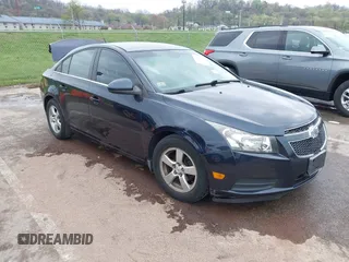 2014 Chevrolet Cruze 1LT with VIN 1G1PC5SB5E7400967, listed as a IAAI auction lot 41976254 with 143,068 mi miles and . Bid and sale history available at DreamBid. Image 1.