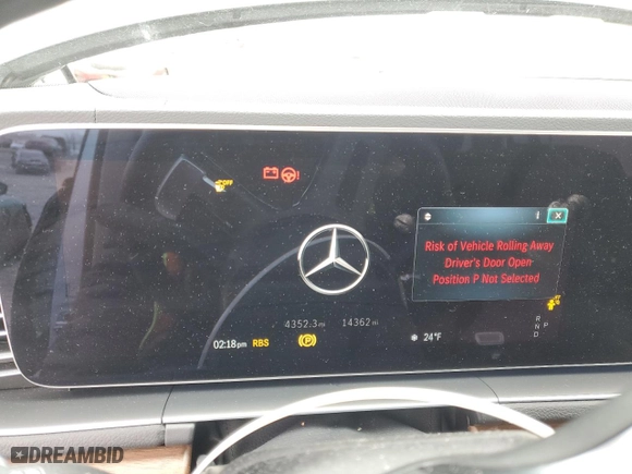 2024 Mercedes-Benz GLS with VIN 4JGFF5KE4RB175606, listed as a Copart auction lot 45853545 with 14,362 mi miles and Salvage Title. Bid and sale history available at carsss.com. Image 9.