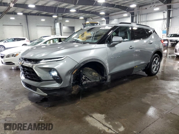 2023 Chevrolet Blazer LT with VIN 3GNKBJR48PS219085, listed as a Copart auction lot 79614694 with 26,719 mi miles and Clean title. Bid and sale history available at DreamBid. Image 1.
