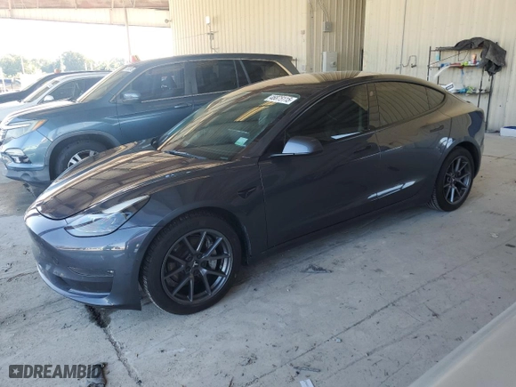 2022 Tesla Model 3 Long Range with VIN 5YJ3E1EB0NF323827, listed as a Copart auction lot 46875115 with 66,049 mi miles and Non Repairable. Bid and sale history available at carsss.com. Image 1.