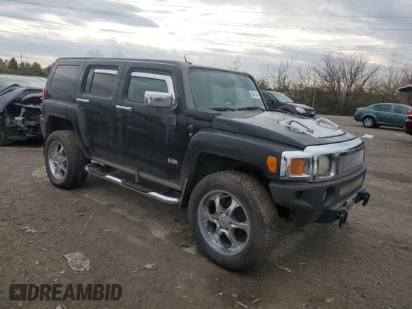 2007 Hummer H3 SUV with VIN 5GTDN13E178229260, listed as a Copart auction lot 80541484 with 156,491 mi miles and Clean Title. Bid and sale history available at carsss.com. Image 4.