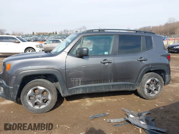 2017 Jeep Renegade Sport z VIN ZACCJBAB3HPG00961, wystawiony jako IAAI lot #41709631 z przebiegiem 90 765 mil mil oraz . Historia ofert i sprzedaży dostępna na DreamBid. Obrazek 14.