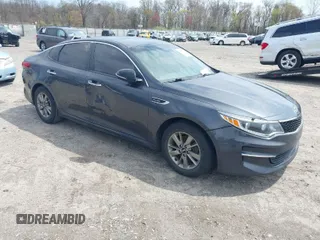 2017 Kia Optima LX 1.6T with VIN 5XXGT4L12HG173515, listed as a IAAI auction lot 42040458 with 103,595 mi miles. Bid and sale history available at carsss.com. Image 1.