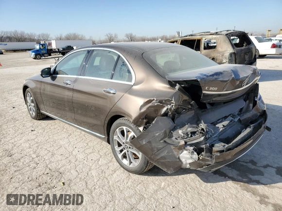 2017 Mercedes-Benz C 300 with VIN 55SWF4KB9HU228024, listed as a Copart auction lot 47616745 with 93,930 mi miles and Salvage Title. Bid and sale history available at carsss.com. Image 2.