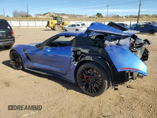 2019 Chevrolet Corvette Z06 2LZ with VIN 1G1YR2D67K5606378, listed as a Copart auction lot 80897994 with 12,754 mi miles and Salvage Title. Bid and sale history available at carsss.com. Image 2.