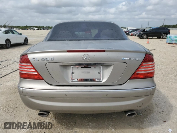 2003 Mercedes-Benz CL 500 z VIN WDBPJ75J73A033578, wystawiony jako Copart lot #48196415 z przebiegiem Nie podano mil oraz Szkoda całkowita • Salvage title. Historia ofert i sprzedaży dostępna na DreamBid. Obrazek 6.