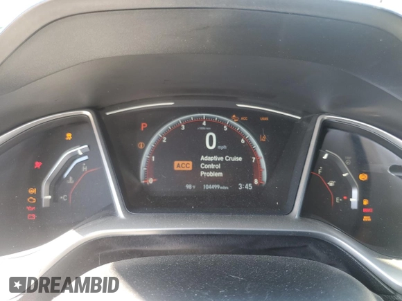 2020 Honda Civic Sedan Sport with VIN 2HGFC2F86LH505195, listed as a Copart auction lot 48663225 with 104,499 mi miles and Salvage Title. Bid and sale history available at carsss.com. Image 9.