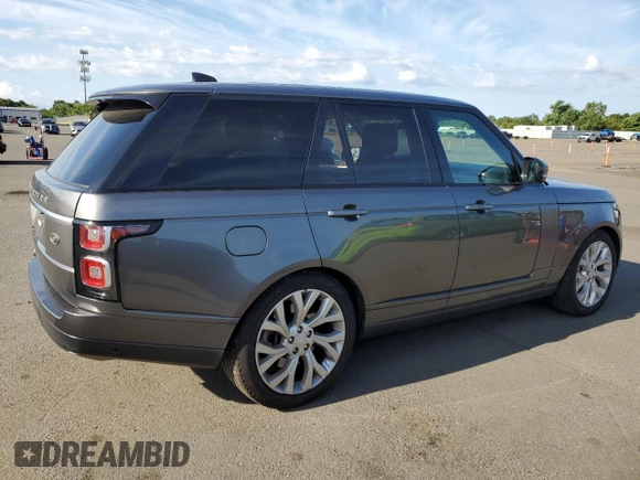 2018 Land Rover Range Rover with VIN SALGS2RE9JA380477, listed as a Copart auction lot 63457955 with 46,568 mi miles and Salvage title. Bid and sale history available at DreamBid. Image 3.