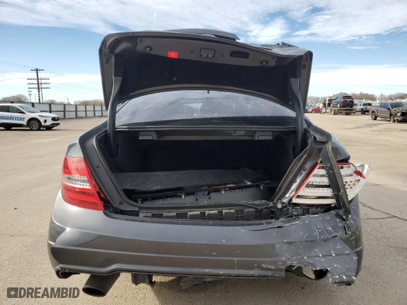 2014 Mercedes-Benz C-Class C 250 with VIN WDDGJ4HB5EG191976, listed as a Copart auction lot 46544665 with 120,290 mi miles and Salvage Title. Bid and sale history available at carsss.com. Image 6.