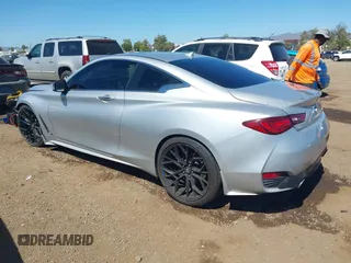 2018 Infiniti Q60 Luxe with VIN JN1EV7EK2JM343030, listed as a IAAI auction lot 42827233 with 97,945 mi miles and . Bid and sale history available at DreamBid. Image 3.