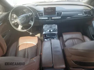 2017 Audi A8 with VIN WAU44AFD3HN015464, listed as a Copart auction lot 60557455 with 125,067 mi miles and Clean title. Bid and sale history available at DreamBid. Image 8.