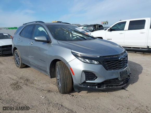 2024 Chevrolet Equinox RS with VIN 3GNAXMEG8RS130635, listed as a IAAI auction lot 41270013 with 11,968 mi miles. Bid and sale history available at carsss.com. Image 1.