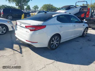 2012 Kia Optima SX with VIN 5XXGR4A6XCG017695, listed as a IAAI auction lot 41837506 with 210,845 mi miles. Bid and sale history available at carsss.com. Image 4.