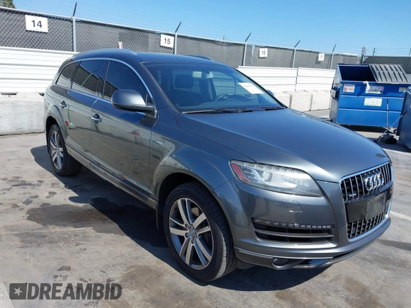 2013 Audi Q7 Premium Plus with VIN WA1LGAFE5DD004376, listed as a IAAI auction lot 42663510 with 136,891 mi miles and . Bid and sale history available at DreamBid. Image 1.