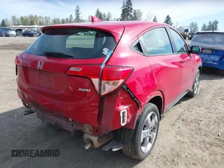 2017 Honda HR-V LX with VIN 3CZRU6H34HG700604, listed as a IAAI auction lot 42019802 with 95,530 mi miles. Bid and sale history available at carsss.com. Image 4.