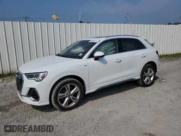 2019 Audi Q3 S line Premium Plus with VIN WA1EECF3XK1071434, listed as a Copart auction lot 58988474 with 36,064 mi miles and Salvage Title. Bid and sale history available at carsss.com. Image 1.
