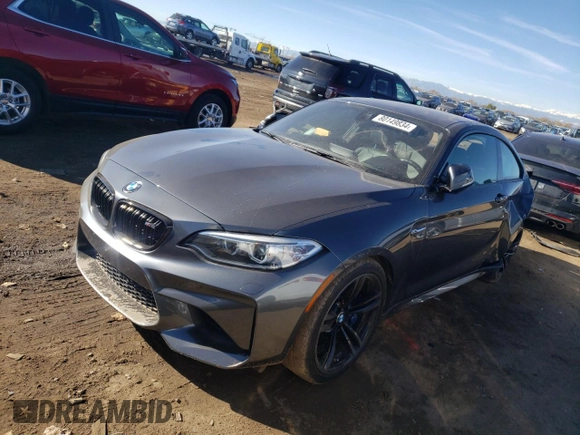 2016 BMW M2 with VIN WBS1H9C50GV786137, listed as a Copart auction lot 80149834 with 0 mi miles and Salvage Title. Bid and sale history available at carsss.com. Image 1.