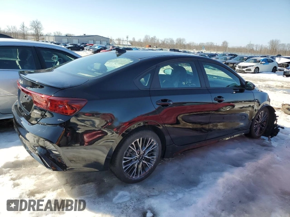 2024 Kia Forte GT-Line with VIN 3KPF54AD0RE719709, listed as a Copart auction lot 46285615 with 12,698 mi miles and Salvage Title. Bid and sale history available at carsss.com. Image 3.