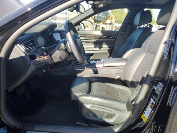 2014 BMW 7 Series 750i with VIN WBAYA8C5XED228235, listed as a Copart auction lot 85604144 with 0 mi miles and Salvage Title. Bid and sale history available at carsss.com. Image 7.