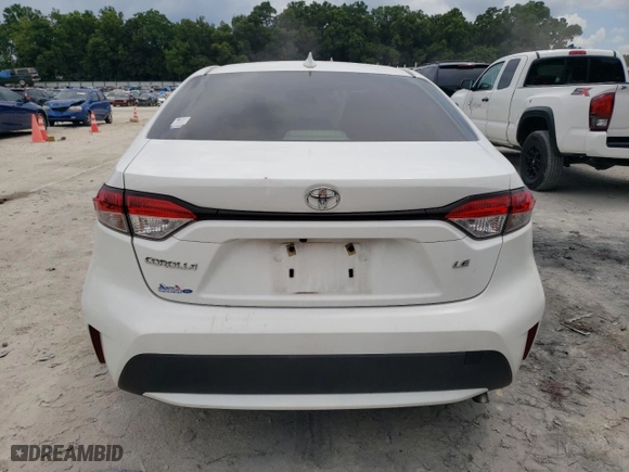 2020 Toyota Corolla LE with VIN JTDEPRAE1LJ104849, listed as a Copart auction lot 60614074 with 83,042 mi miles and Salvage Title. Bid and sale history available at carsss.com. Image 6.