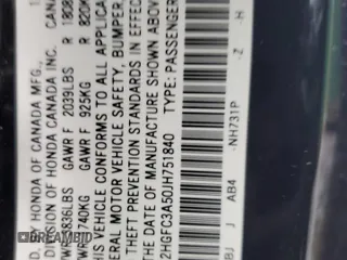 2018 Honda Civic Si Coupe with VIN 2HGFC3A50JH751840, listed as a Copart auction lot 85294474 with 97,982 mi miles and Salvage Title. Bid and sale history available at carsss.com. Image 12.