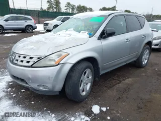 2004 Nissan Murano SL with VIN JN8AZ08T04W221811, listed as a IAAI auction lot 41551179 with 999,999 mi miles. Bid and sale history available at carsss.com. Image 2.