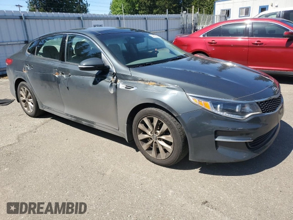 2016 Kia Optima EX with VIN 5XXGU4L35GG004327, listed as a Copart auction lot 54402855 with 92,659 mi miles and Salvage Title. Bid and sale history available at carsss.com. Image 4.