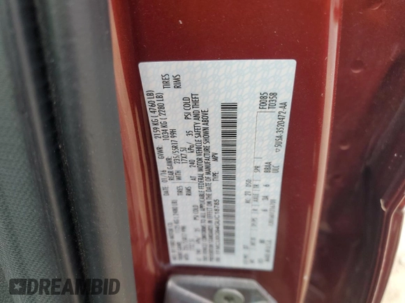2016 Ford Escape SE with VIN 1FMCU0G94GUC18785, listed as a Copart auction lot 43554545 with 60,777 mi miles and Salvage Title. Bid and sale history available at carsss.com. Image 15.