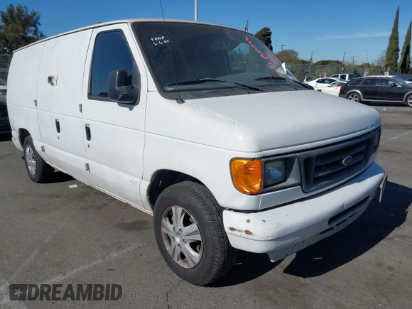 2006 Ford Econoline Cargo with VIN 1FTRE14W46HA46504, listed as a IAAI auction lot 41381776 with 251,238 mi miles and . Bid and sale history available at DreamBid. Image 1.
