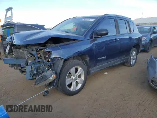 2013 Jeep Compass Latitude with VIN 1C4NJDEB4DD119060, listed as a Copart auction lot 84565434 with 151,225 mi miles and Salvage Title. Bid and sale history available at carsss.com. Image 1.