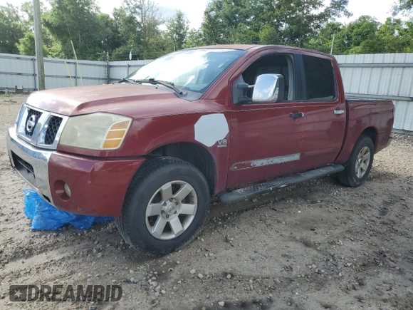 2004 Nissan Titan LE with VIN 1N6AA07AX4N557455, listed as a Copart auction lot 60488815 with 294,544 mi miles and Non repairable. Bid and sale history available at DreamBid. Image 1.