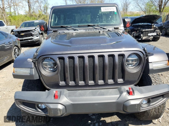 2020 Jeep Wrangler Unlimited Rubicon z VIN 1C4HJXFN3LW342670, wystawiony jako Copart lot #55022415 z przebiegiem 19 569 mil mil oraz Szkoda całkowita • Salvage title. Historia ofert i sprzedaży dostępna na DreamBid. Obrazek 5.