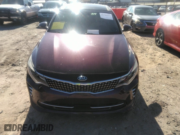 2016 Kia Optima SXL Turbo with VIN 5XXGV4L2XGG085829, listed as a IAAI auction lot 41789911 with 50,958 mi miles. Bid and sale history available at carsss.com. Image 12.