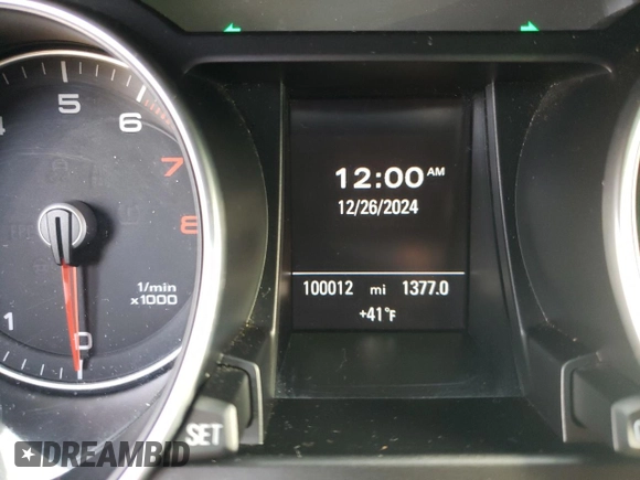 2016 Audi A5 Premium Plus with VIN WAUM2AFR4GA001550, listed as a Copart auction lot 86895444 with 100,012 mi miles and Salvage Title. Bid and sale history available at carsss.com. Image 9.
