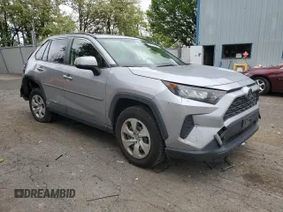 2019 Toyota RAV4 LE with VIN JTMG1RFV4KD004180, listed as a Copart auction lot 57127095 with 71,454 mi miles and Salvage title. Bid and sale history available at DreamBid. Image 4.
