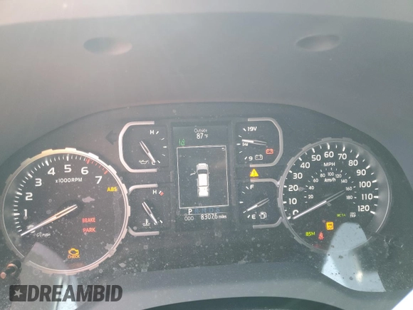 2018 Toyota Tundra 2WD SR5 with VIN 5TFFY5F13JX240295, listed as a Copart auction lot 74217104 with 83,076 mi miles and Salvage Title. Bid and sale history available at carsss.com. Image 9.