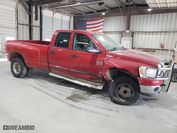 2007 Dodge Ram 3500 SLT with VIN 3D7MX48A97G793036, listed as a Copart auction lot 73346574 with 185,501 mi miles and Salvage Title. Bid and sale history available at carsss.com. Image 4.