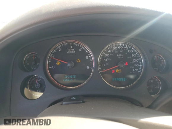 2007 GMC Yukon SLT with VIN 1GKFC13J97J106578, listed as a Copart auction lot 52155905 with 206,014 mi miles and Salvage Title. Bid and sale history available at carsss.com. Image 9.