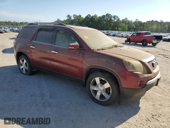 2011 GMC Acadia SLT1 with VIN 1GKKRRED7BJ135444, listed as a Copart auction lot 55080705 with 191,784 mi miles and Clean Title. Bid and sale history available at carsss.com. Image 4.