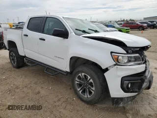 2021 Chevrolet Colorado 2WD Z71 with VIN 1GCGSDEN1M1200745, listed as a Copart auction lot 45241485 with 44,863 mi miles and Salvage Title. Bid and sale history available at carsss.com. Image 4.
