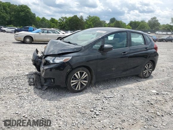 2015 Honda Fit EX-L with VIN 3HGGK5H80FM751512, listed as a Copart auction lot 60594335 with 160,765 mi miles and Salvage title. Bid and sale history available at DreamBid. Image 1.