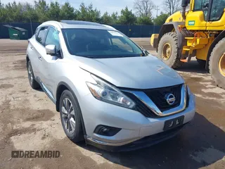 2015 Nissan Murano SL with VIN 5N1AZ2MH2FN205221, listed as a IAAI auction lot 42096846 with 99,940 mi miles and . Bid and sale history available at DreamBid. Image 1.