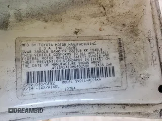 1991 Toyota Camry z VIN 4T1SV24E0MU402588, wystawiony jako Copart lot #82920114 z przebiegiem 124 644 mil mil oraz Szkoda całkowita • Salvage title. Historia ofert i sprzedaży dostępna na DreamBid. Obrazek 12.
