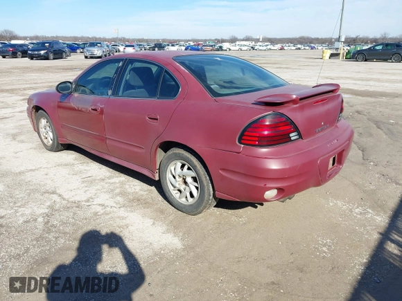 2005 Pontiac Grand Am SE with VIN 1G2NE52E45M202888, listed as a IAAI auction lot 41437235 with 65,968 mi miles. Bid and sale history available at carsss.com. Image 3.