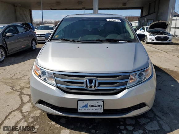 2012 Honda Odyssey EX-L with VIN 5FNRL5H62CB117931, listed as a Copart auction lot 48454915 with 155,600 mi miles and Salvage Title. Bid and sale history available at carsss.com. Image 5.