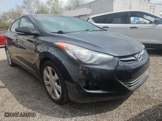 2012 Hyundai Elantra GLS PZEV with VIN 5NPDH4AE7CH110949, listed as a Copart auction lot 54098735 with 159,469 mi miles and Clean Title. Bid and sale history available at carsss.com. Image 1.