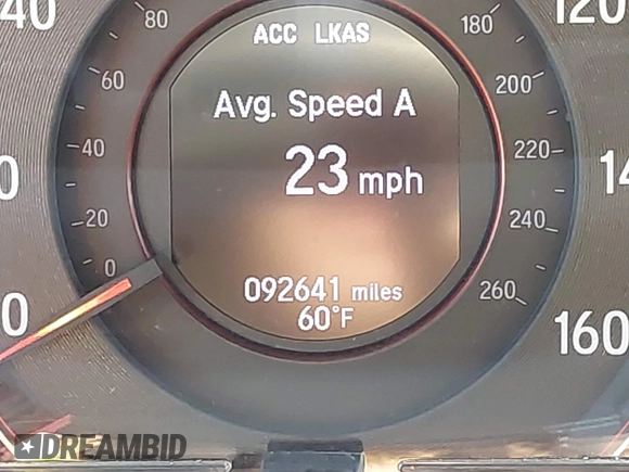 2016 Honda Accord Touring with VIN 1HGCT2B01GA001130, listed as a IAAI auction lot 42079687 with 92,641 mi miles and . Bid and sale history available at DreamBid. Image 16.