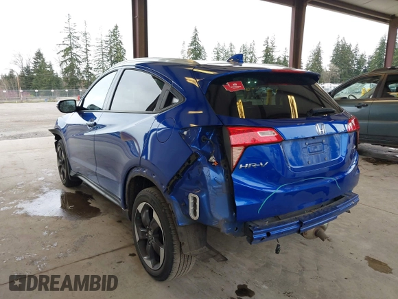 2018 Honda HR-V EX-L Navi with VIN 3CZRU6H79JM727548, listed as a IAAI auction lot 41809410 with 63,730 mi miles. Bid and sale history available at carsss.com. Image 3.