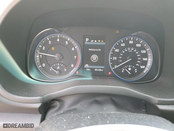 2020 Hyundai Kona Limited with VIN KM8K3CA56LU412119, listed as a Copart auction lot 52024435 with 55,128 mi miles and Salvage Title. Bid and sale history available at carsss.com. Image 9.